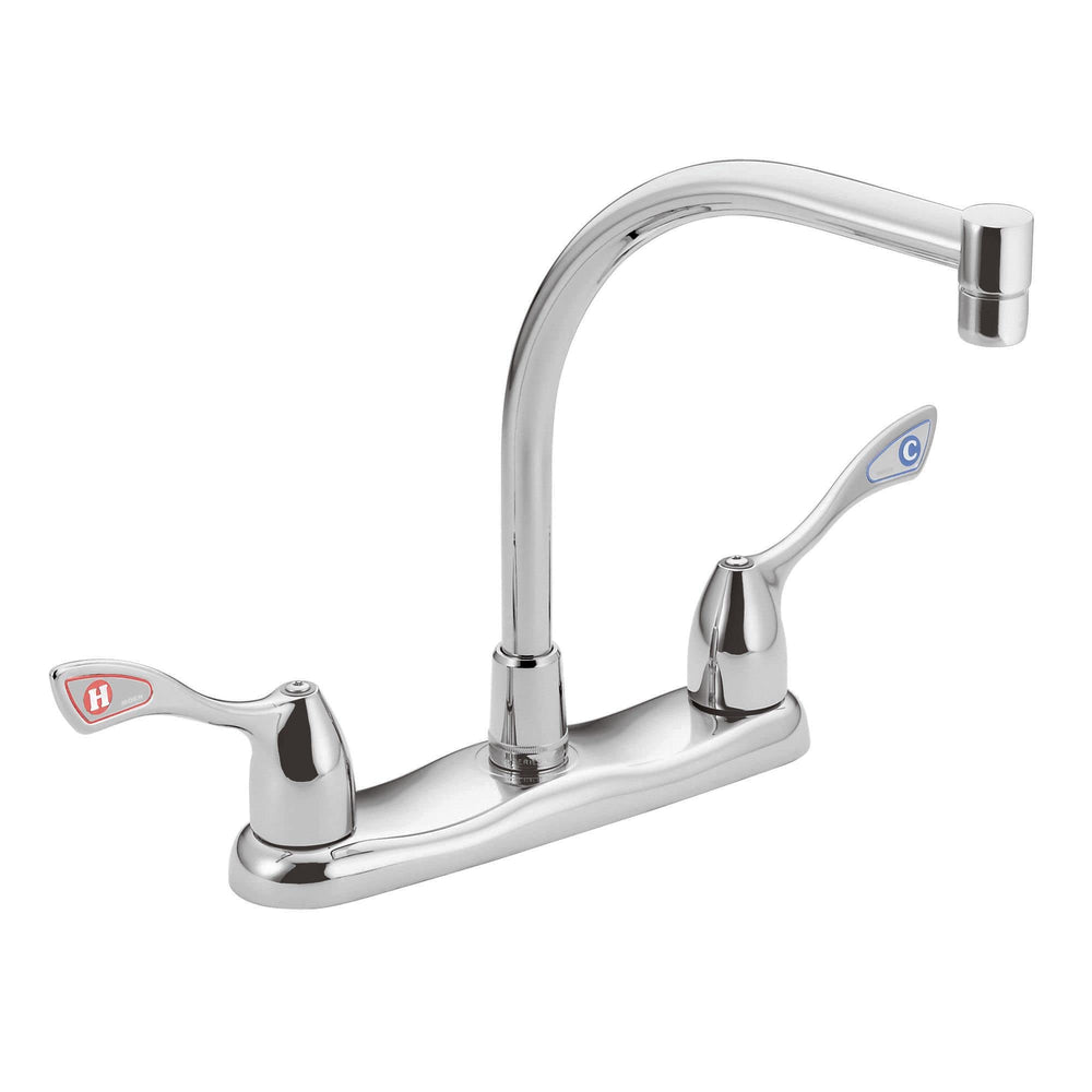 8799 Commercial Two-Handle M-Bition Kitchen Faucet, Chrome, 0.5