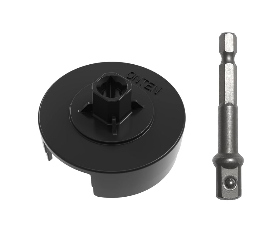 Power Adapter Compatible With Sentro Knitting Machine,Crank Handle Adapter For Knitting,Adapter With Hex Steel Bit Compatible With Sentro 48/40/22 and Jamit,Screwdriver Attachment for Knitting (Black)