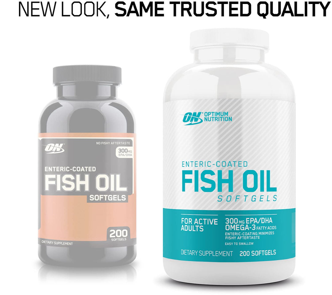 Omega 3 Fish Oil, 300MG, Brain Support Supplement, 200 Softgels (Packaging May Vary)