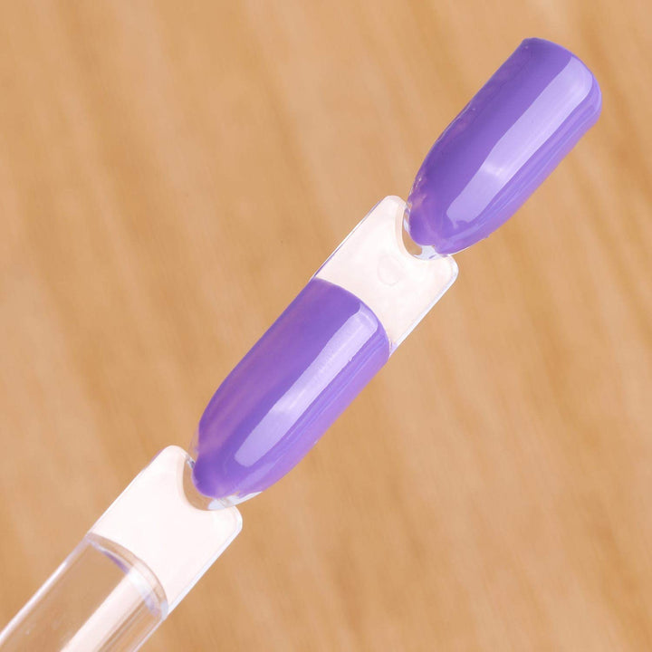 2 Set 300 Tips Clear Nail Art Tip Sticks Fan Shaped Nail Wheel Display Practice Sticks Tool with Metal Split Ring