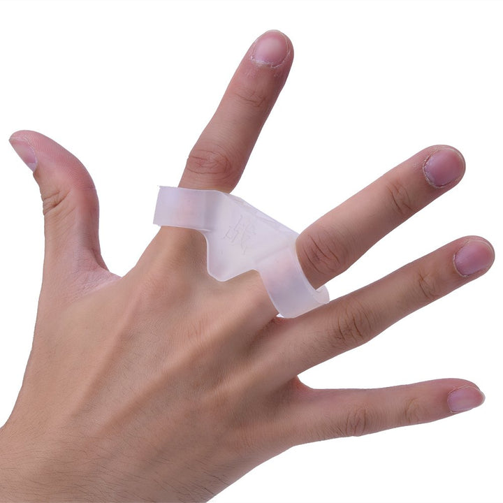 Basketball Shooting Aid, 2.1cm Diameter Basketball 3 Point Shooting Trainer Finger Training Aid Equipment Shoot Lock for Improving Shot and Form(L-Transparent for Height Over 185cm)
