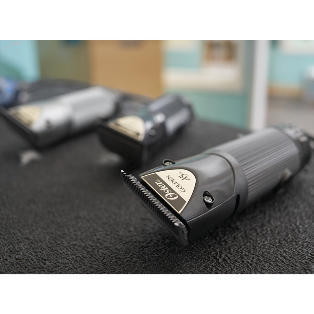 Golden A5 Two-Speed Animal Grooming Clippers with Detachable CryogenX Size 10 Blade (078005-140-002), Black