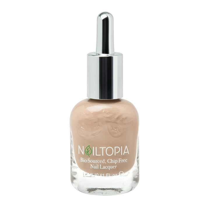- Plant-Based Chip Free Nail Lacquer - Non Toxic, Bio-Sourced, Long-Lasting, Strengthening Polish - Mocho Loco (Medium Beige) - 0.41oz