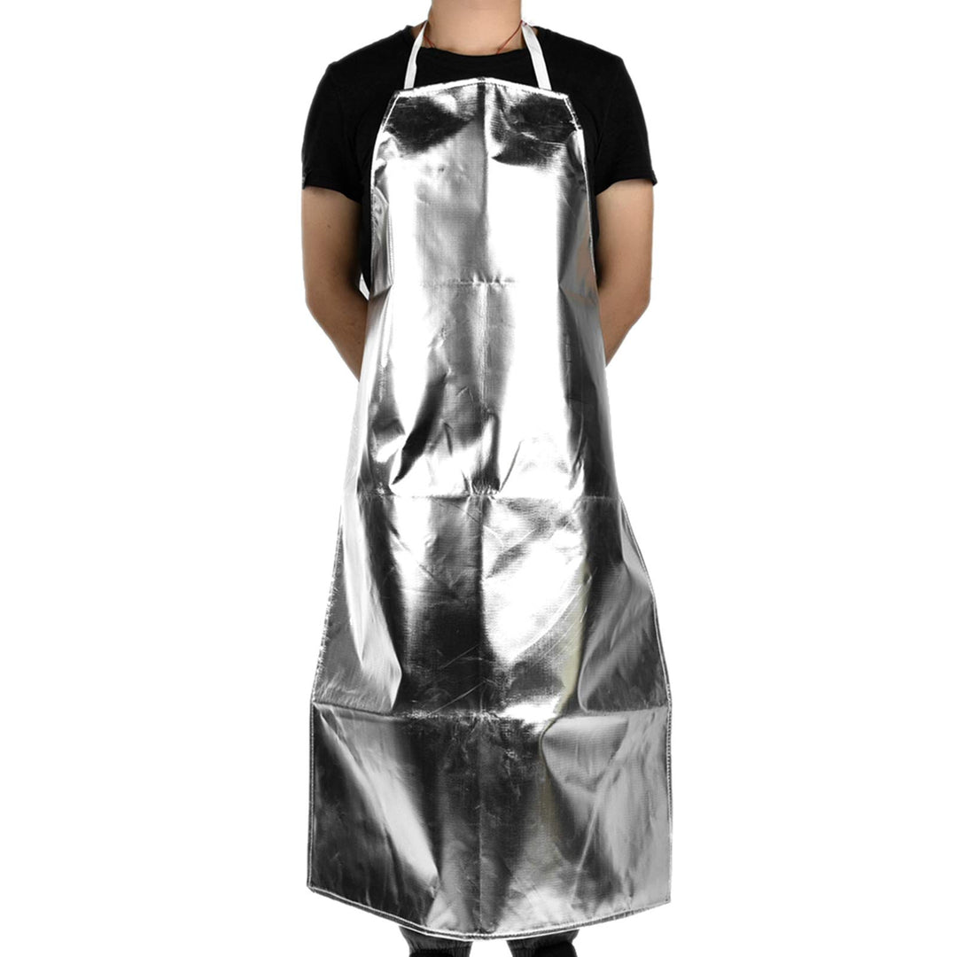 Heat Resistant Apron, Aluminum Foil Apron 1000°C Heat Resistant Apron High Temperature Resistant Working Apron