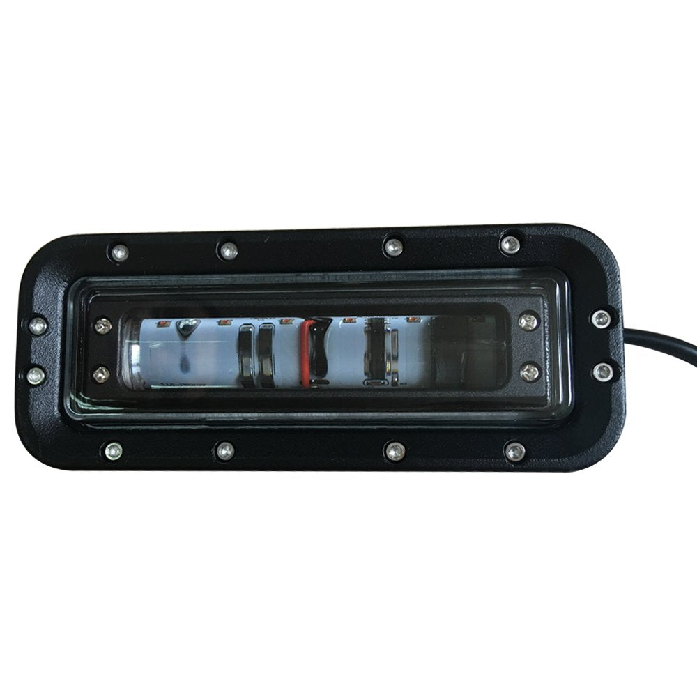 6 inch 12W Red LED Work Light, Aluminum Alloy Housing, IP68 Waterproof, Red Zona Risk Danger Area Warning Light Warehouse Fork Forklift Truck Security Indicator Safety Light