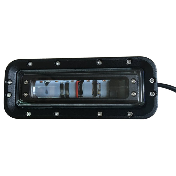 6 inch 12W Red LED Work Light, Aluminum Alloy Housing, IP68 Waterproof, Red Zona Risk Danger Area Warning Light Warehouse Fork Forklift Truck Security Indicator Safety Light