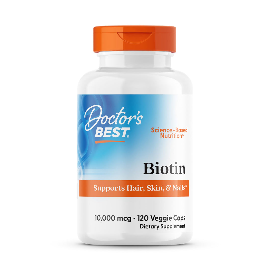 Doctor's Best Biotin to Support Hair, Skin, Nails, 120 Count