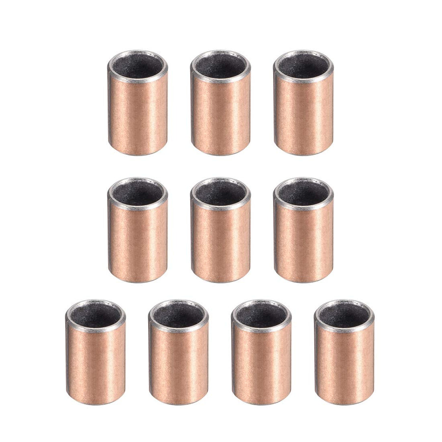 Sleeve Bearing 8mm Bore x 10mm OD x 15mm Length Plain Bearings Wrapped Oilless Bushings 10pcs