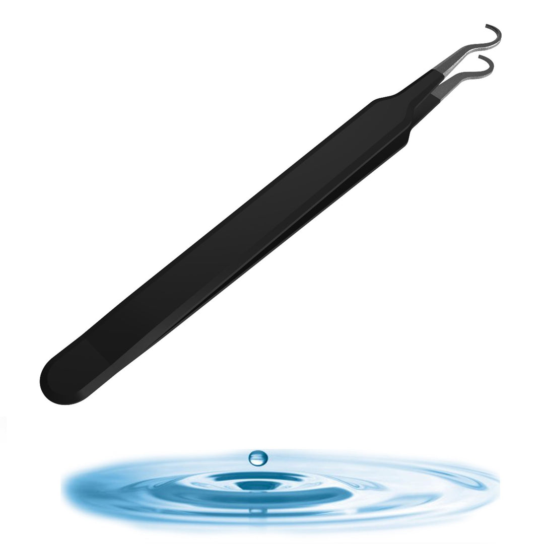 Blackhead Tweezer - Professional Curved Steel Tip Surgical Comedone & Splinter Extractor By . Ideal Blemish & Acne Remover Tool Means Flawless Facial Skin For You Today.