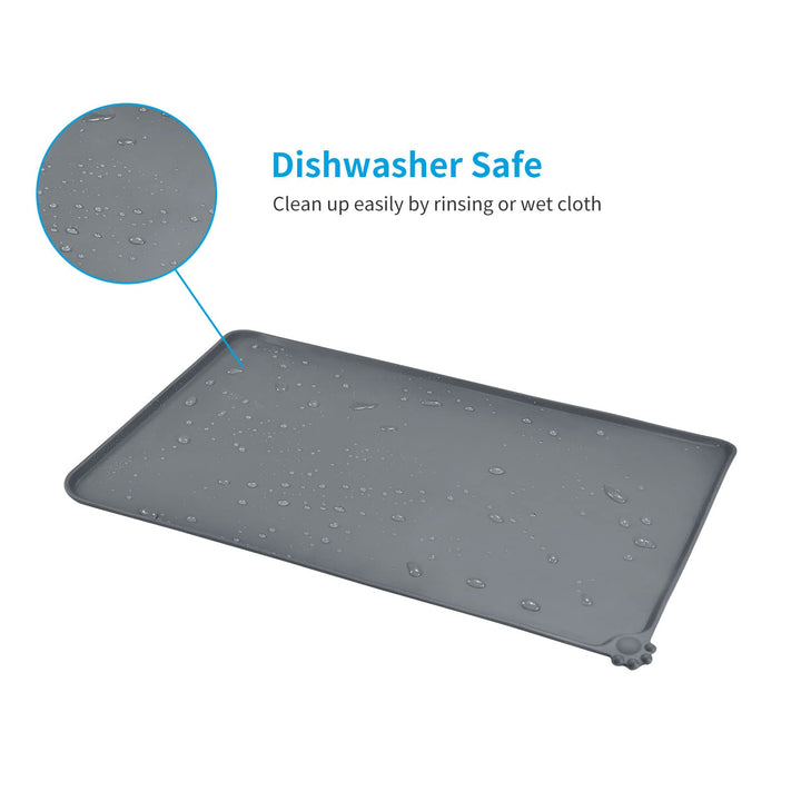 Silicone Waterproof Pet Feeding Mats,Anti Slip Bowl Pad,Dog Mat for Food and Water