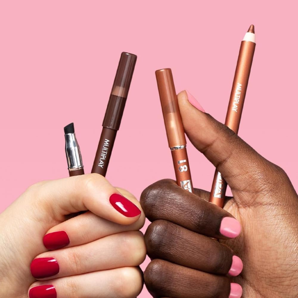 PUPA Milano Multiplay Eye Pencil - Creamy, Blendable Eyeliner With Smudge Tip - Create Long Wearing, Glamorous Intensity - Smooth And Lasting Color Liner For Waterline Or Lid - 12 Grey Blue - 0.04 Oz
