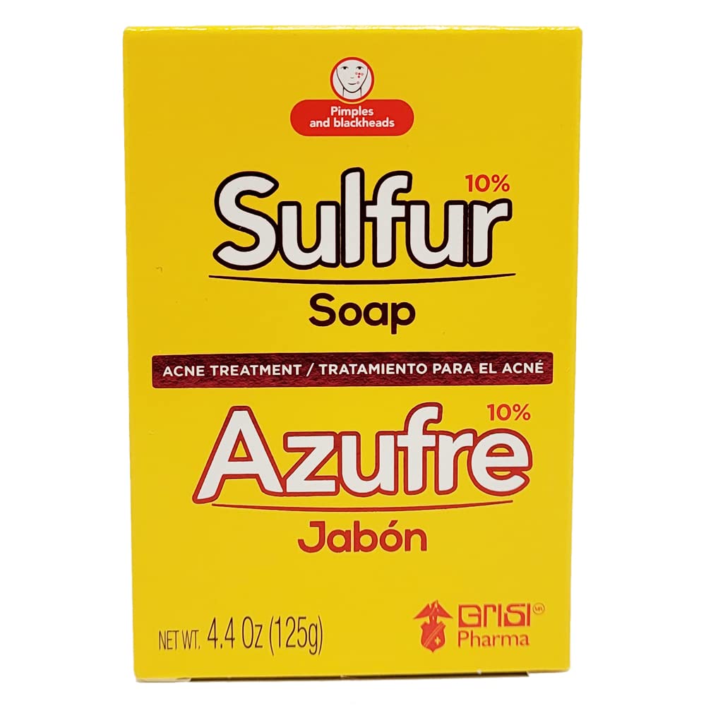 Sulfur Soap with Lanolin for Acne - 2 Pack