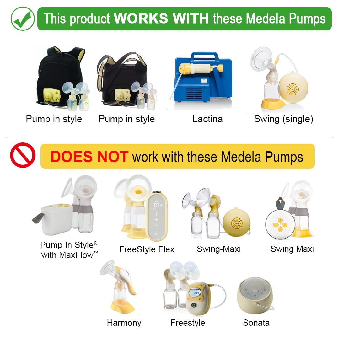 Brand 25 mm 2xOne-Piece Breastshield w/Valve and Membrane Compatible with Selected Medela Breast Pumps; Medium Shield