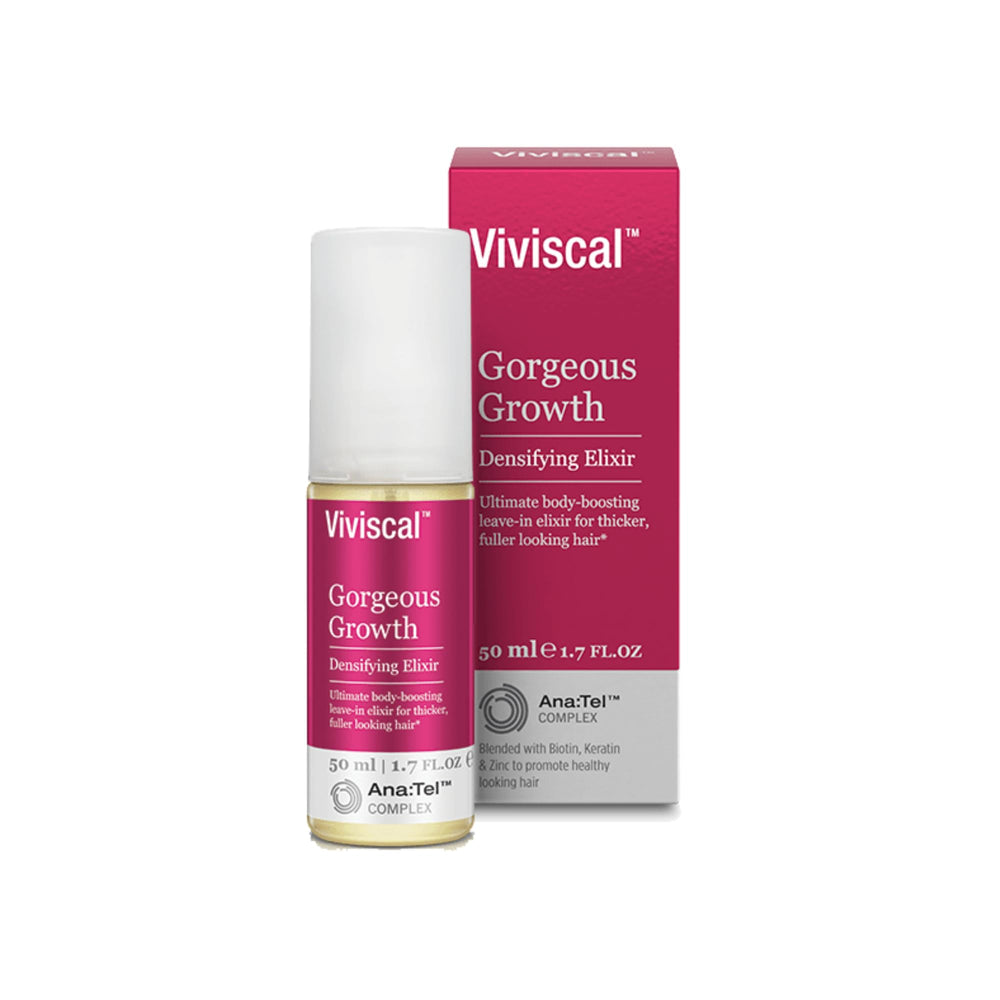 Gorgeous Growth Densifying Leave-in Elixir for Thicker, Fuller Hair | Ana:Tel Proprietary Complex with Keratin, Biotin, Zinc | 1.7 Ounce