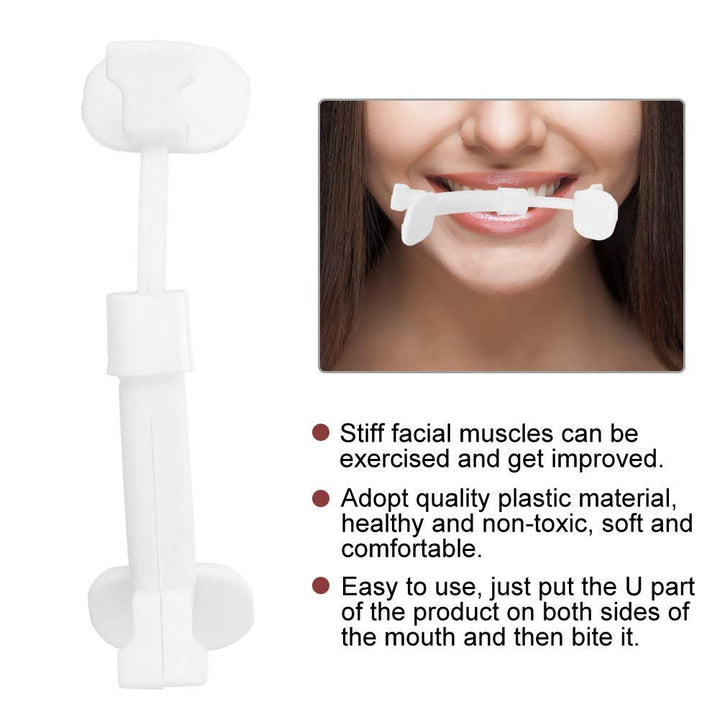 Smile Facial Muscle Exerciser, Face-Lift Lip Shape Beauty Tools Face Lift Tool Slim Corrector Mouth Piece Toning Exercise