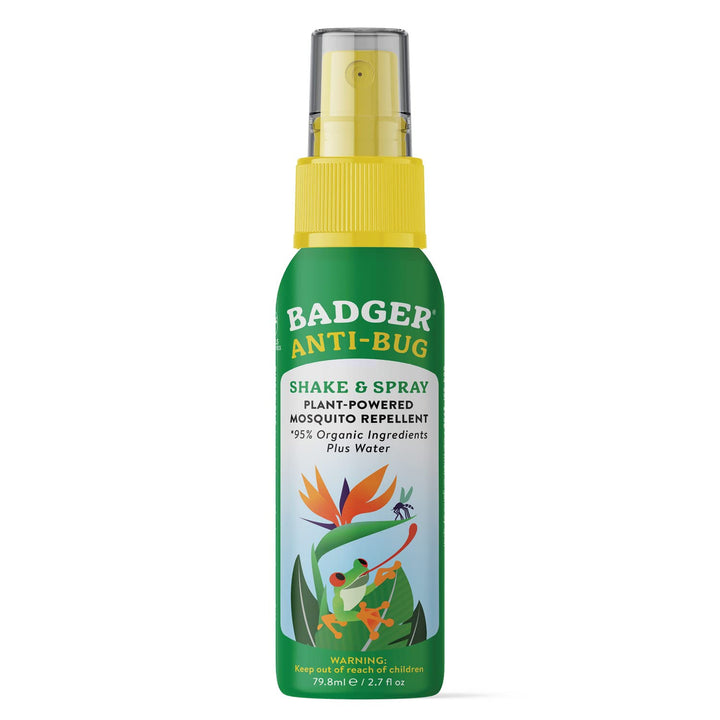 - Anti-Bug Shake & Spray, DEET-Free Natural Bug Spray, Eco-Friendly, Certified Organic Mosquito Spray, Great for Kids, Insect Repellent, 2.7 Fl Oz