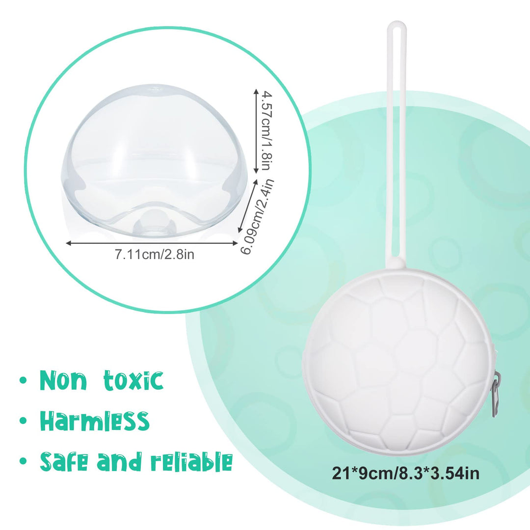 4 Pieces Pacifier Holder Case Set 2 Silicone Portable Pacifier Case Cover Pouch for Diaper Bag with 2 Transparent BPA Free Pacifier Storage Container Box(Black, White)