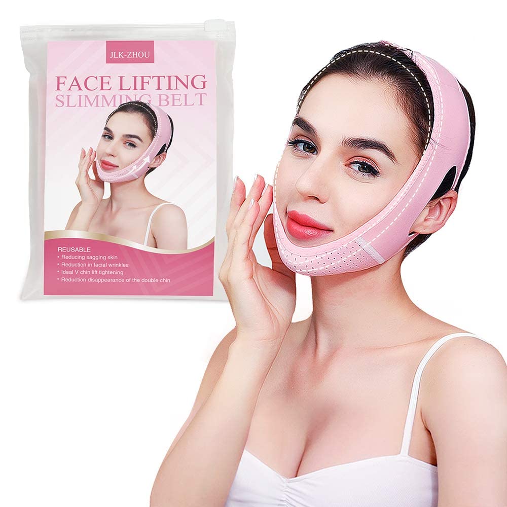 Face Lifting Slimming Belt, Double Chin Reducer Chin Up Mask, V Line Mask Facial Slimming Strap, Slimming Face Mask