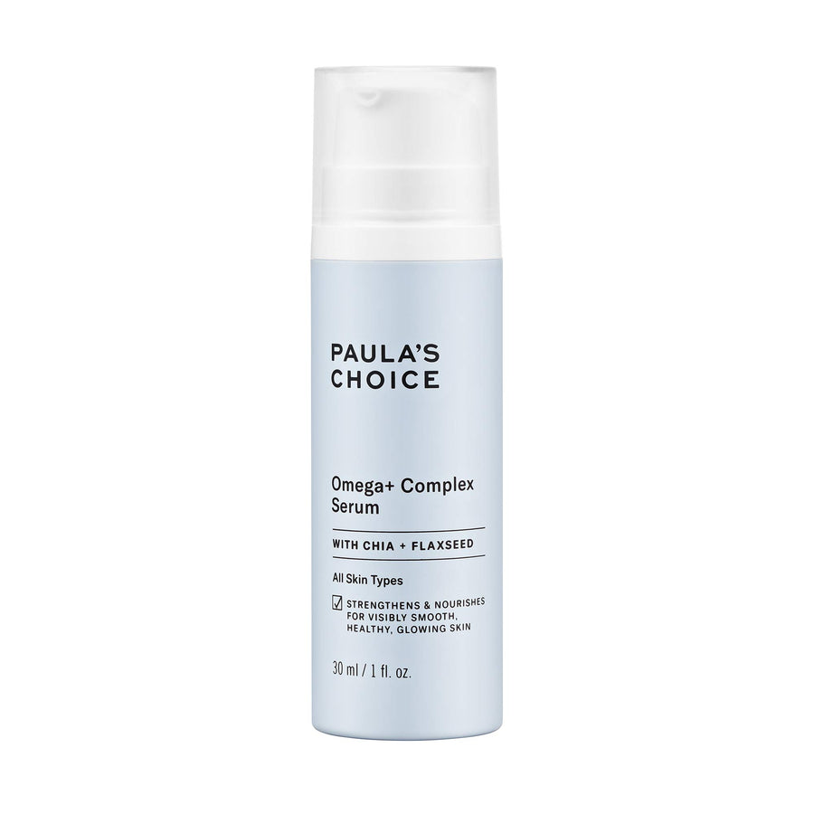 Omega+ Complex Serum with Hyaluronic Acid, Fatty Acids & Ceramides, Lightweight Hydration for Fine Lines & Wrinkles and Dryness, Fragrance-Free & Paraben-Free, 1 Fl Oz