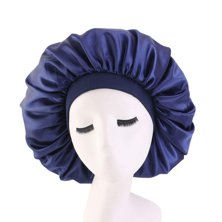 Satin Silk Bonnet Sleep Cap Extra Large Jumbo Day and Night Cap Hat Hair Covers for Black Women Curly Natural Hair Braid