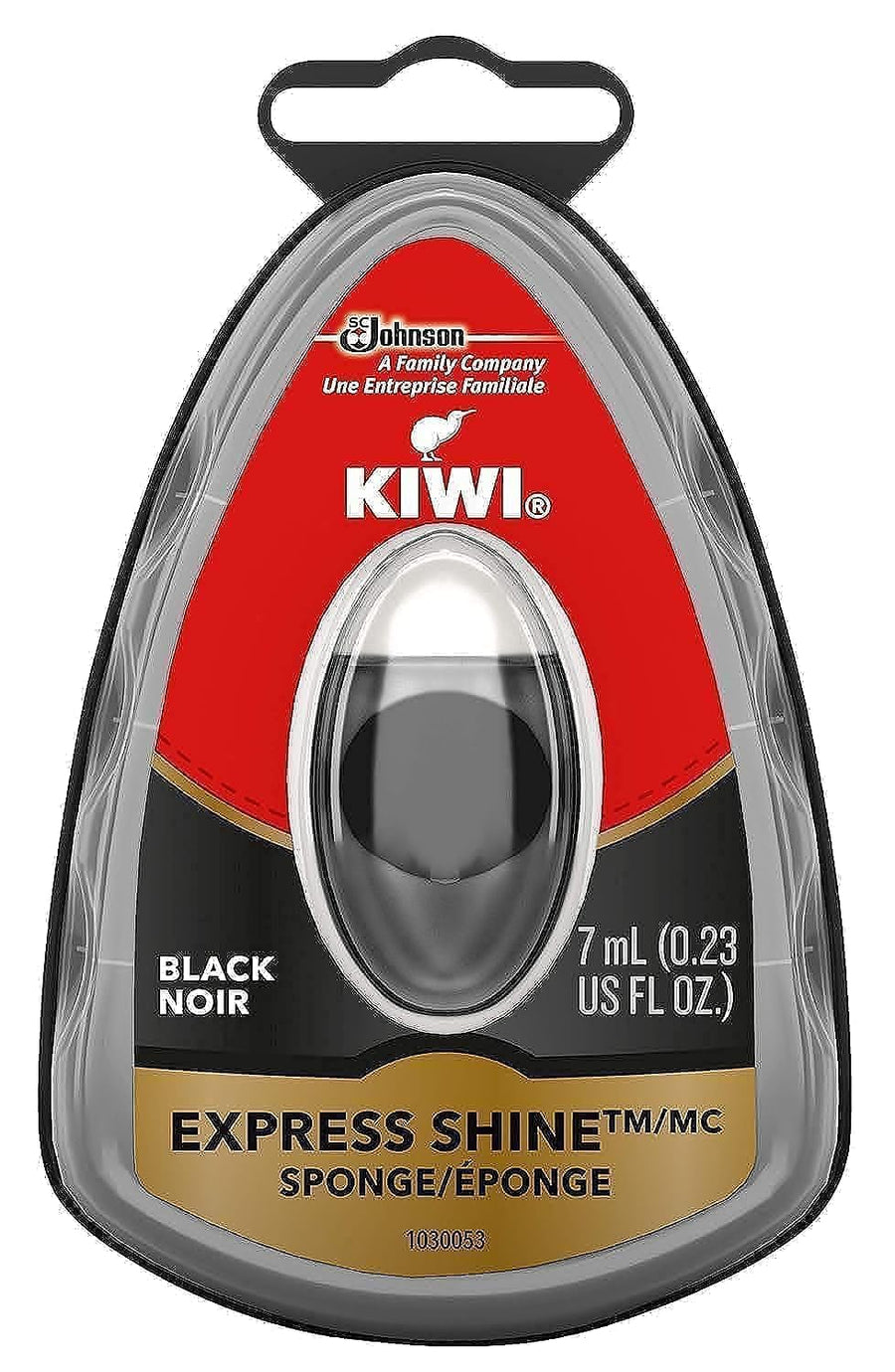 Kiwi Express Shine Sponge, Black, 0.23 Fluid Ounce