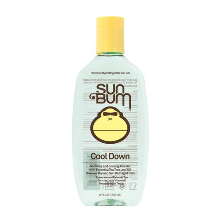 Cool Down Aloe Vera Gel | Vegan After Sun Care with Cocoa Butter to Soothe and Hydrate Sunburn Pain Relief | 8 oz