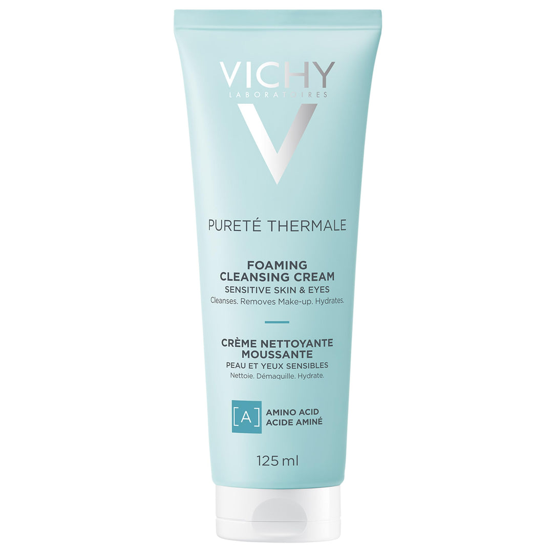 Pureté Thermale Foaming Cleansing Cream | Foaming Face Wash & Makeup Remover With Purisoft & Vitamin B5 | Sensitive Skin Tested | Cleanses, Removes Makeup & Hydrates | Soap Free | Non-Drying