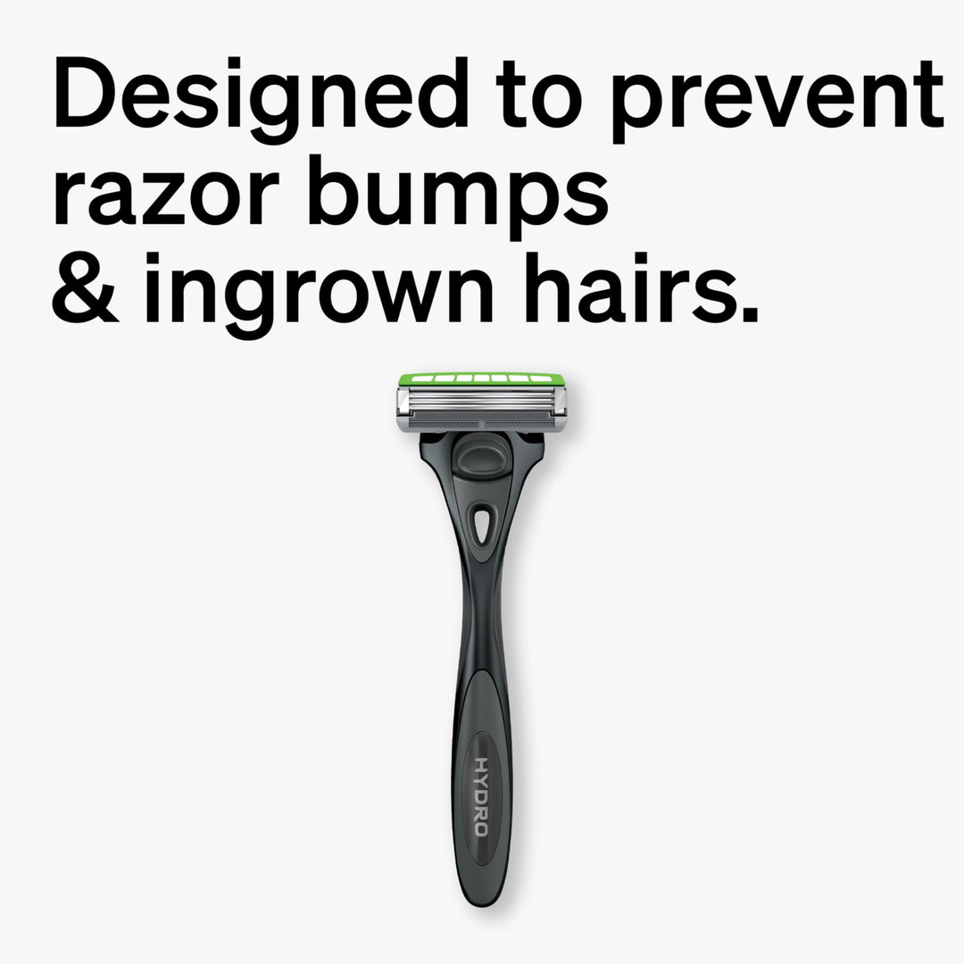 Schick Hydro Skin Comfort Sensitive 3 Blade Razor for Men Handle and 4 Refills, 1 Count