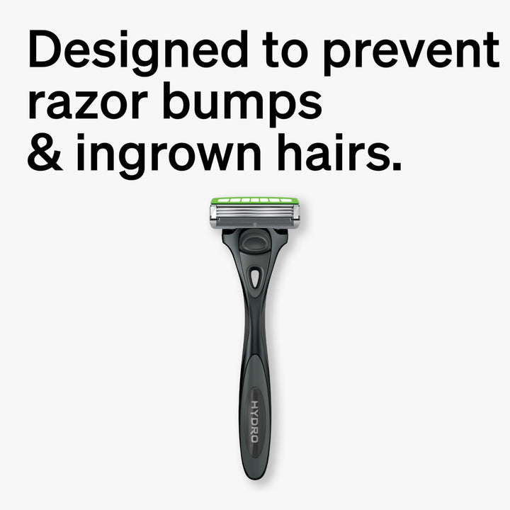 Schick Hydro Skin Comfort Sensitive 3 Blade Razor for Men Handle and 4 Refills, 1 Count