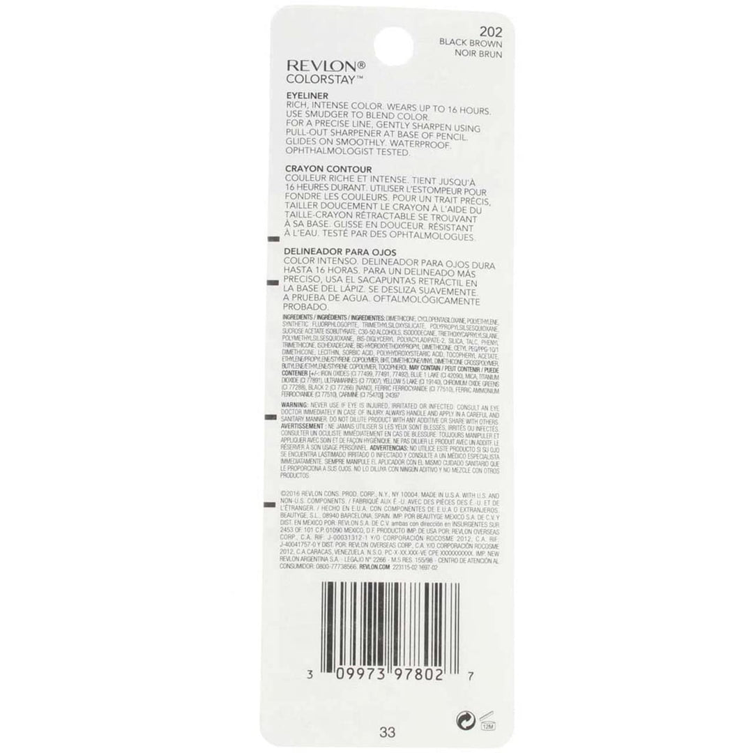 Revlon ColorStay Eyeliner Black Brown - 0.01 oz