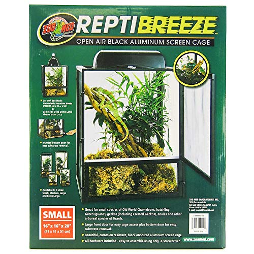 ReptiBreeze Open Air Screen Cage, Large, 18 x 18 x 36-Inches