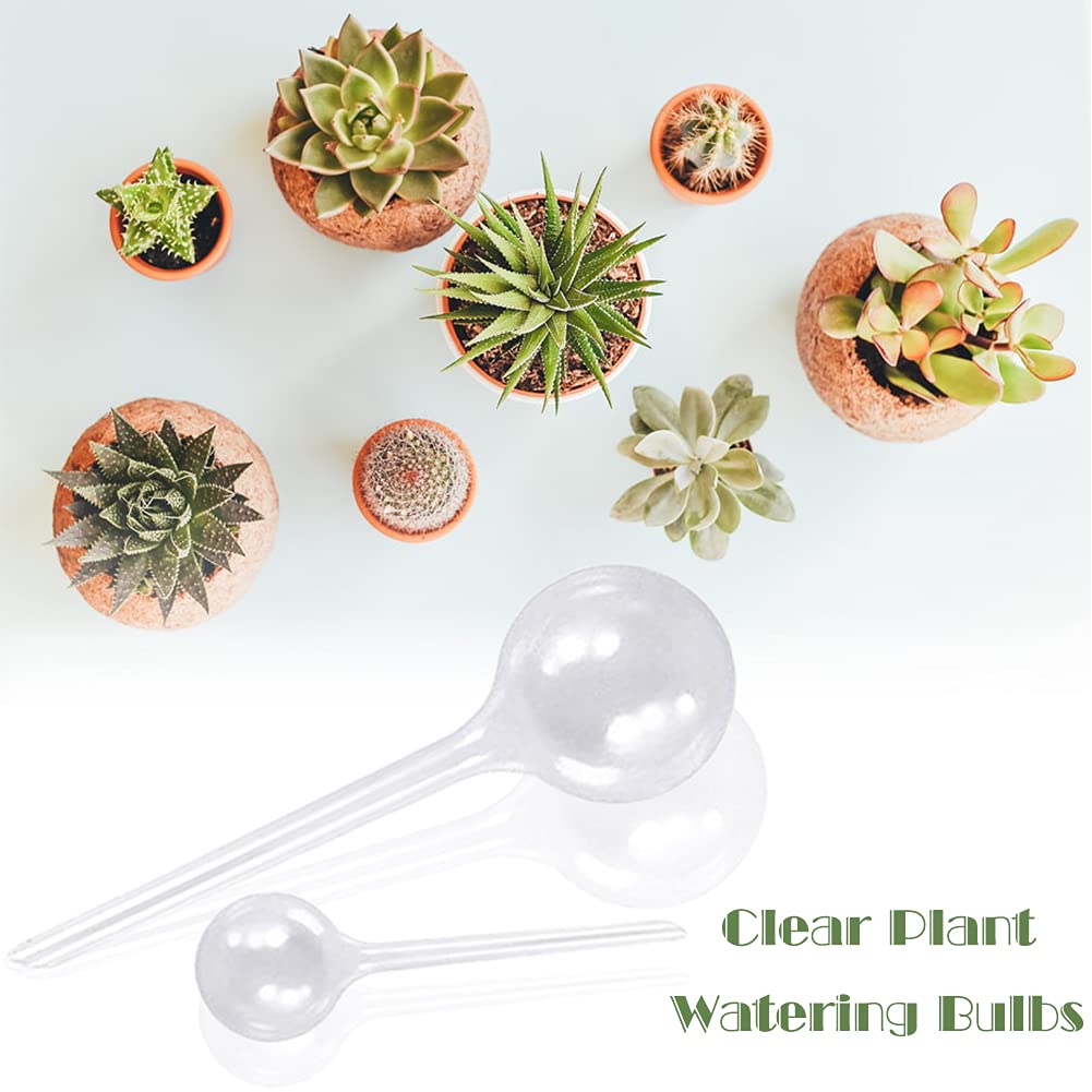 8 Pcs Plant Clear Watering Bulbs,Automatic Self-Watering Globes,Garden Water Device Watering Bulbs for Plants Garden