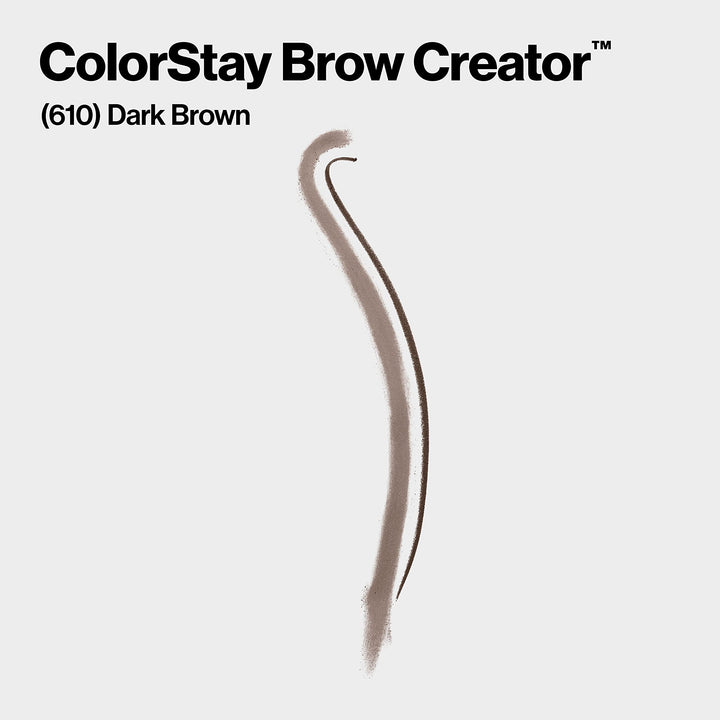 Revlon Colorstay Eyebrow Pencil Creator, Dark Brown, 0.23 Ounce