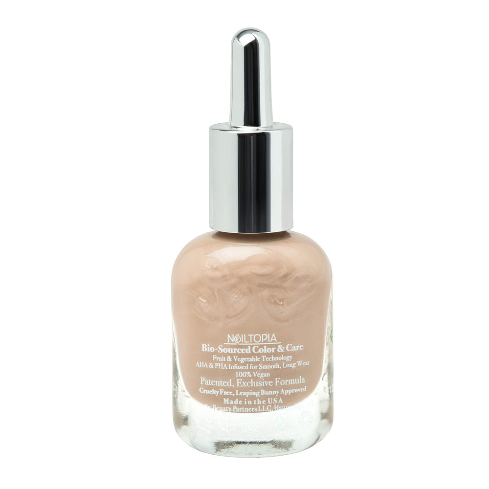 - Plant-Based Chip Free Nail Lacquer - Non Toxic, Bio-Sourced, Long-Lasting, Strengthening Polish - Mocho Loco (Medium Beige) - 0.41oz