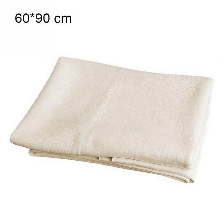 SUEIANNMN Car Nature Chamois Real Leather Washing Cloth Cleaning Towel Wipes Clean Cham H88 (60X90cm)