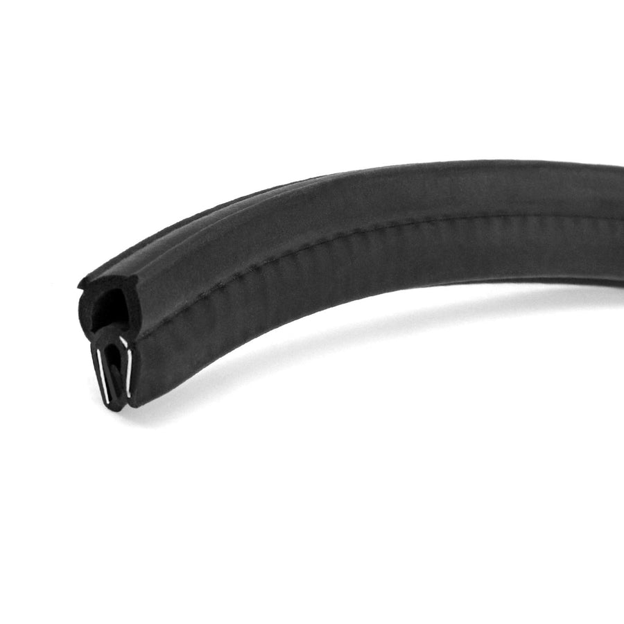 5 Feet EPDM Rubber Trim Seal with Top Bulb, Fits Edge 1/16 to 1/8