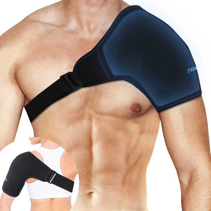 Shoulder Ice Pack Rotator Cuff Cold Therap, FSA HSA Eligible, Shoulder Ice Pack Wrap Cold Pack for Shoulder Pain Relief, Recovery After Shoulder Surgery, Sore Muscles, Tendonitis (M)