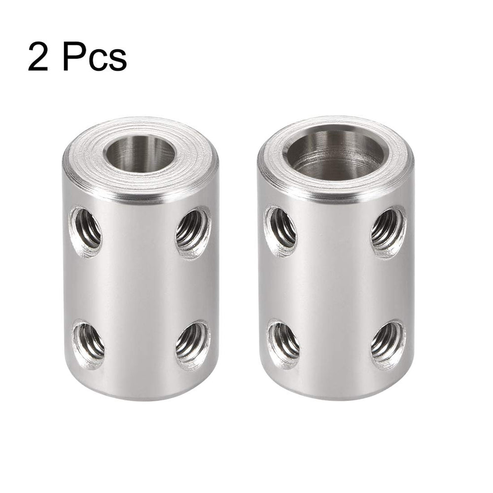 6mm to 8mm Bore Rigid Coupling Set Screw L22XD14 Stainless Steel,Shaft Coupler Connector,Motor Accessories,2pcs