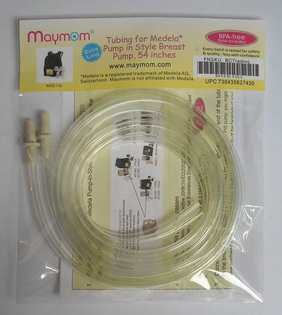 Extra Long Replacement Tubing for Medela Pump in Style and New Pump in Style Advanced Breast Pump - BPA Free, (1 Retail Package Contain 2 Tubes), 54 Inches Long