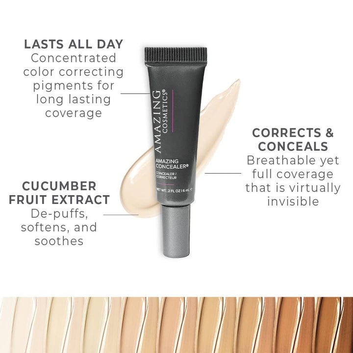 Amazing Concealer, multipurpose full coverage concealer, 0.2 Oz, Fair