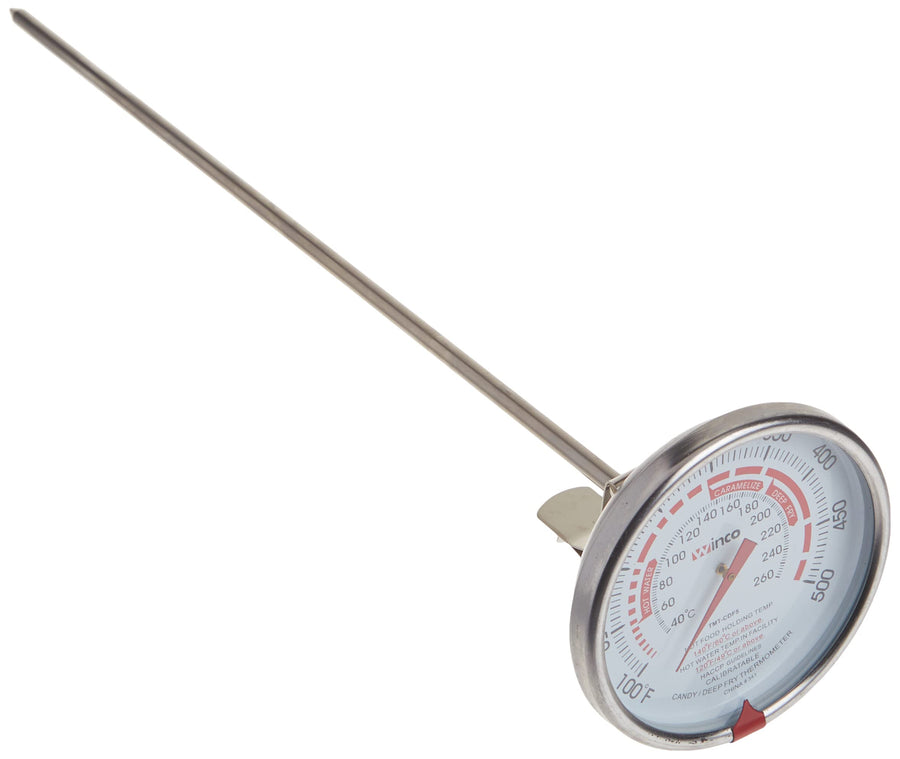 - TMT-CDF5 3-Inch Dial Deep Fry/Candy Thermometer with 12-Inch Probe