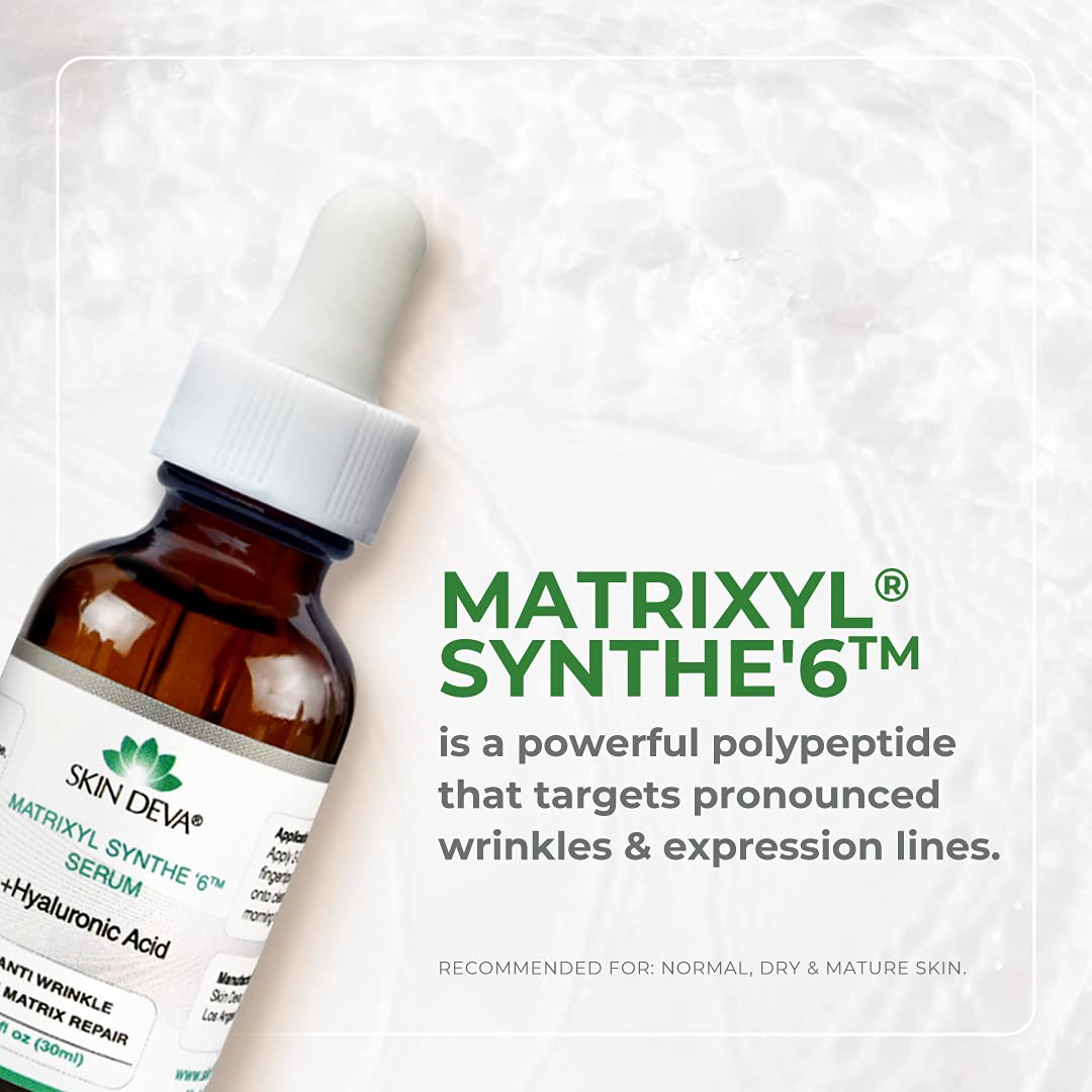 Matrixyl Synthe 6 Hyaluronic Acid Serum Anti Aging Serum Facial Serum Shrinks Pores and Keeps Skin Hydrated