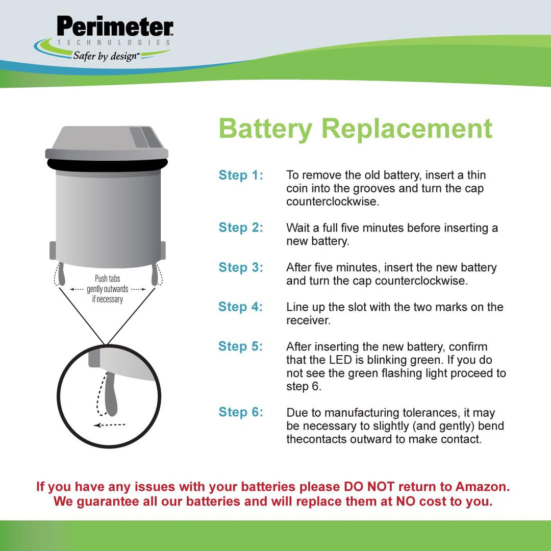 Invisible Fence Compatible R21, R22, R51 and Microlite Dog Collar Battery