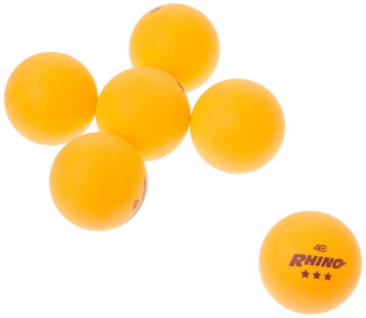 3 Star Table Tennis Ball Pack, Tournament Size - Orange Ping Pong Balls, Set of 6, with 40mm Seamless Design - Professional Table Tennis Equipment, Accessories - CTTA and ITTA Approved