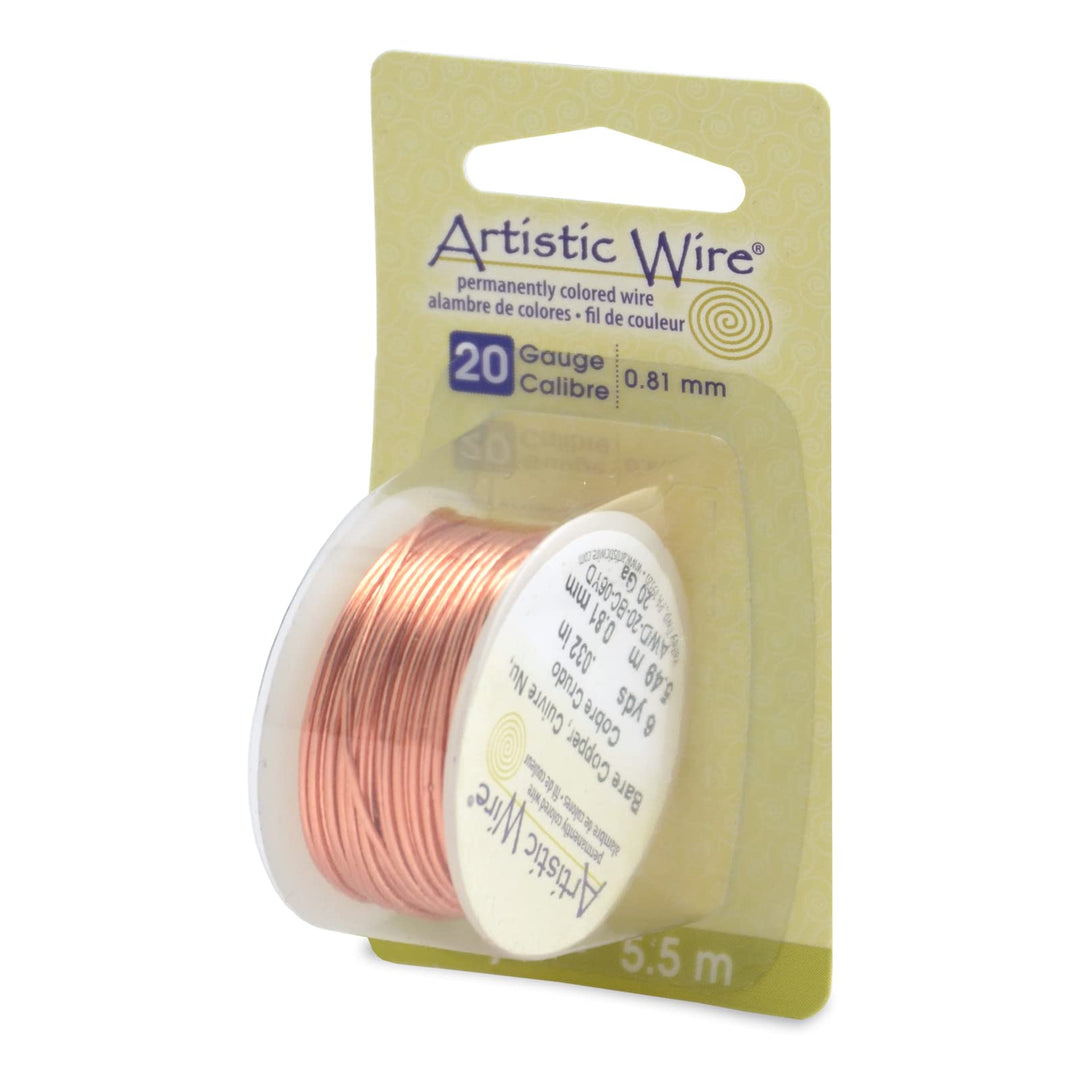 , 20 Gauge Bare Copper Craft Jewelry Wrapping Wire, 6 yd