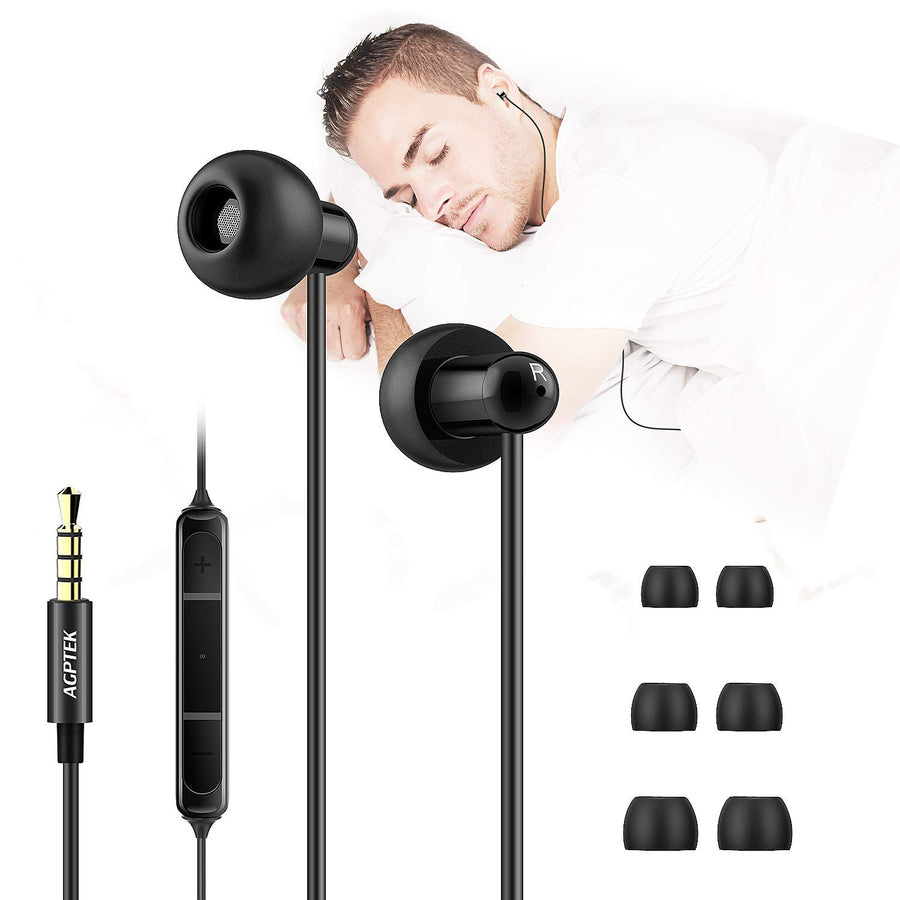 Sleep Earbuds, in-Ear Earphones for Sleeping with 3 Sizes Ultra-Light Soft Silicone, Noise Isolating Headphone Perfect for Sleeping, Insomnia, Side Sleeper, Air Travel, Meditation & Relaxation