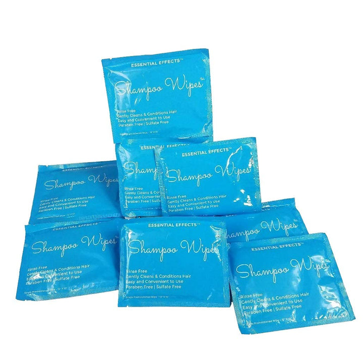 Shampoo Wipes (8) Rinse Free Hair Cleansing Dry No Rinse Shampoo