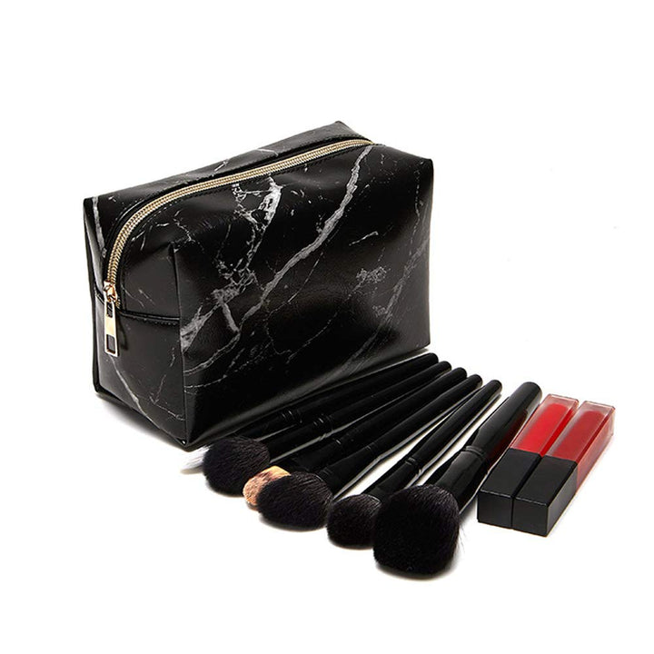3 Pack Marble Makeup Bag Toiletry Bag Travel Bag Portable Cosmetic Bag Makeup Brushes Bag Waterproof Organizer Bag for Women Girls Men