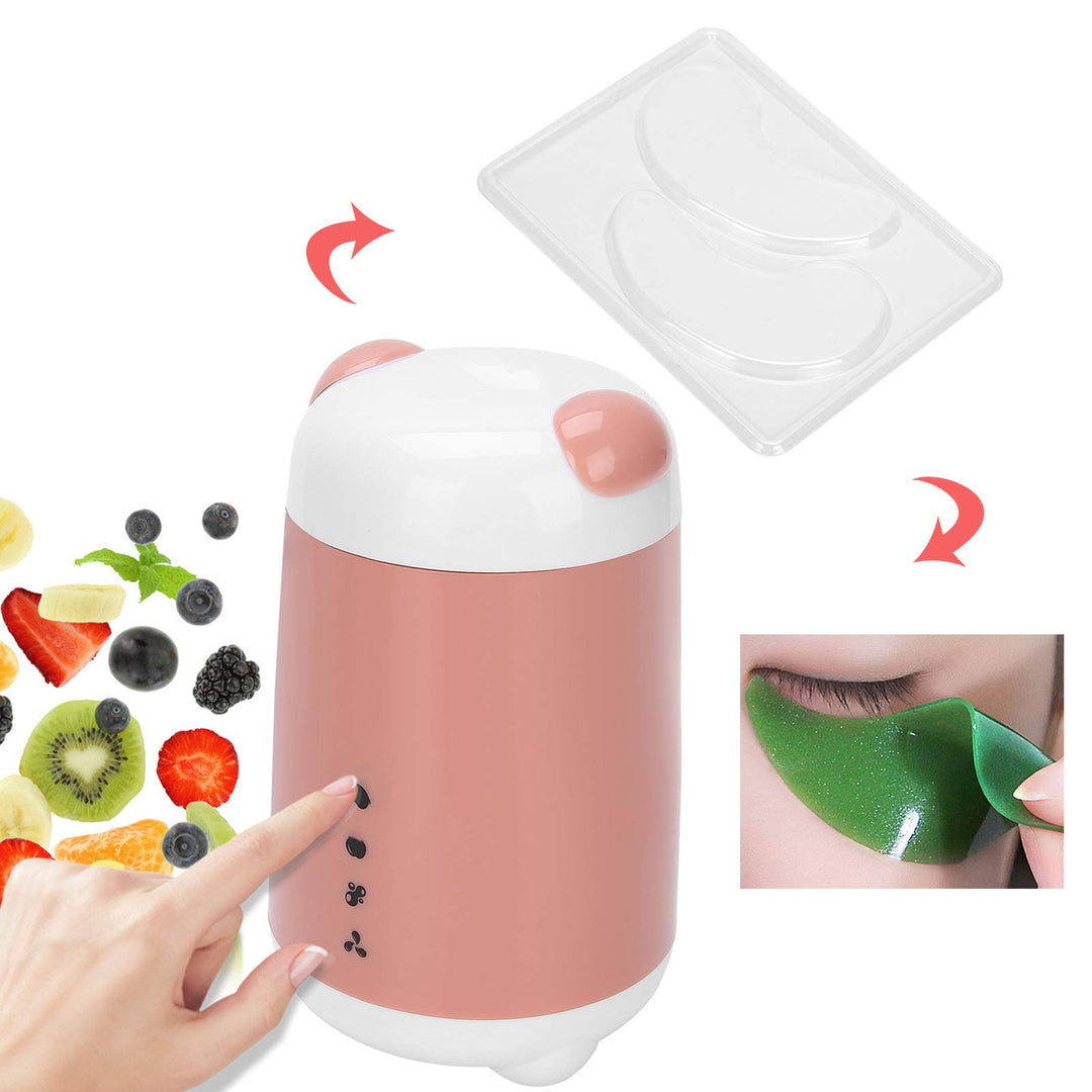 Mask Plates, Face Mask Machine DIY Facial Mask Maker Face Cream Making Patch Tray Plate Set DIY Eye Mask Portable Reusable Eye Mask Patch Tray Plate Set 25pcs