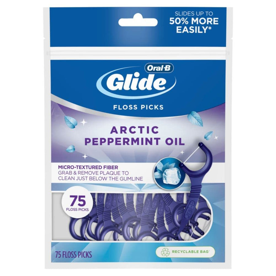Glide 3D White Floss Picks Radiant Mint